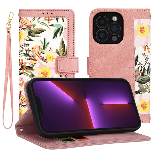 Case for Apple iPhone 13 Pro, Techsuit, FlipCraft, Pink
