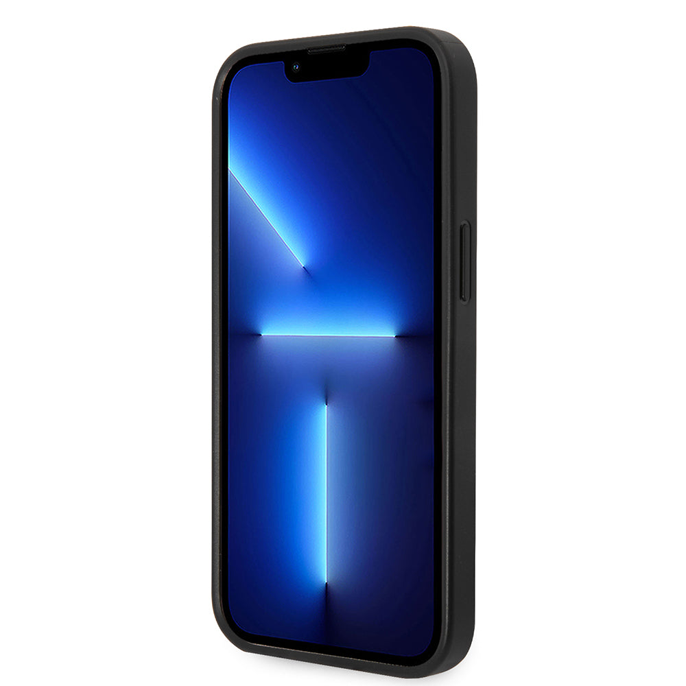 Hülle für Apple iPhone 14 Plus, Karl Lagerfeld, Saffiano Choupette's Head, Schwarz