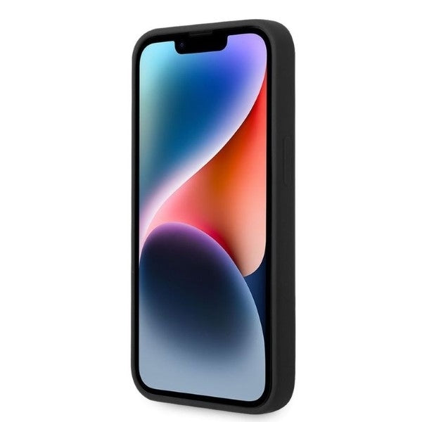 Hülle für Apple iPhone 14 Plus, Karl Lagerfeld, Silicone Ikonik Karl, Schwarz