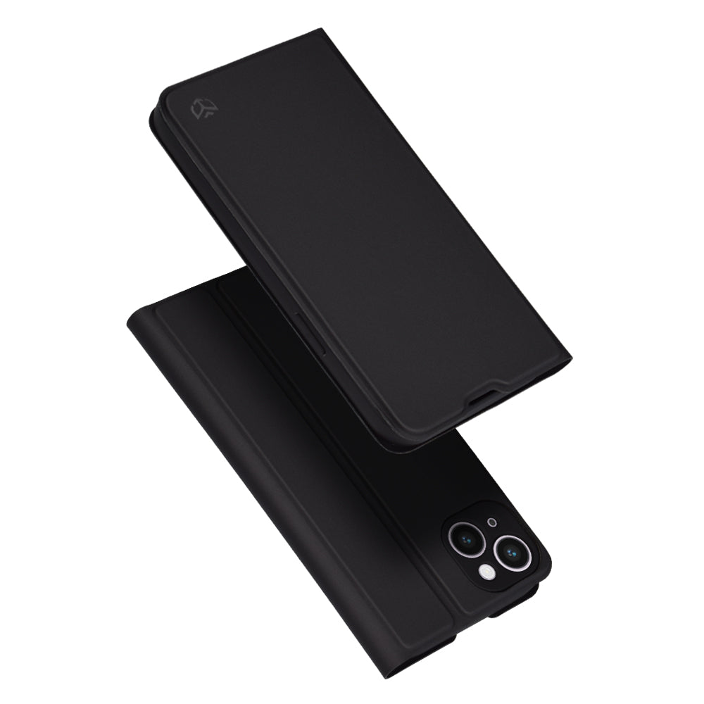 Case for Apple iPhone 14 Plus, Techsuit, Magskin Book, Black
