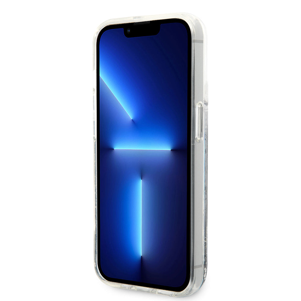 Case for Apple iPhone 14 Pro, Karl Lagerfeld, Liquid Glitter RSG, Silver