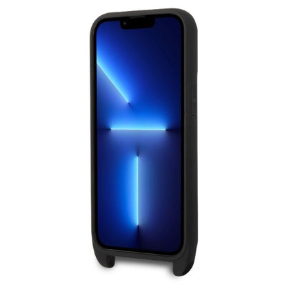 Case for Apple iPhone 14 Pro, Karl Lagerfeld, Monogram Ikonik Karl, Black