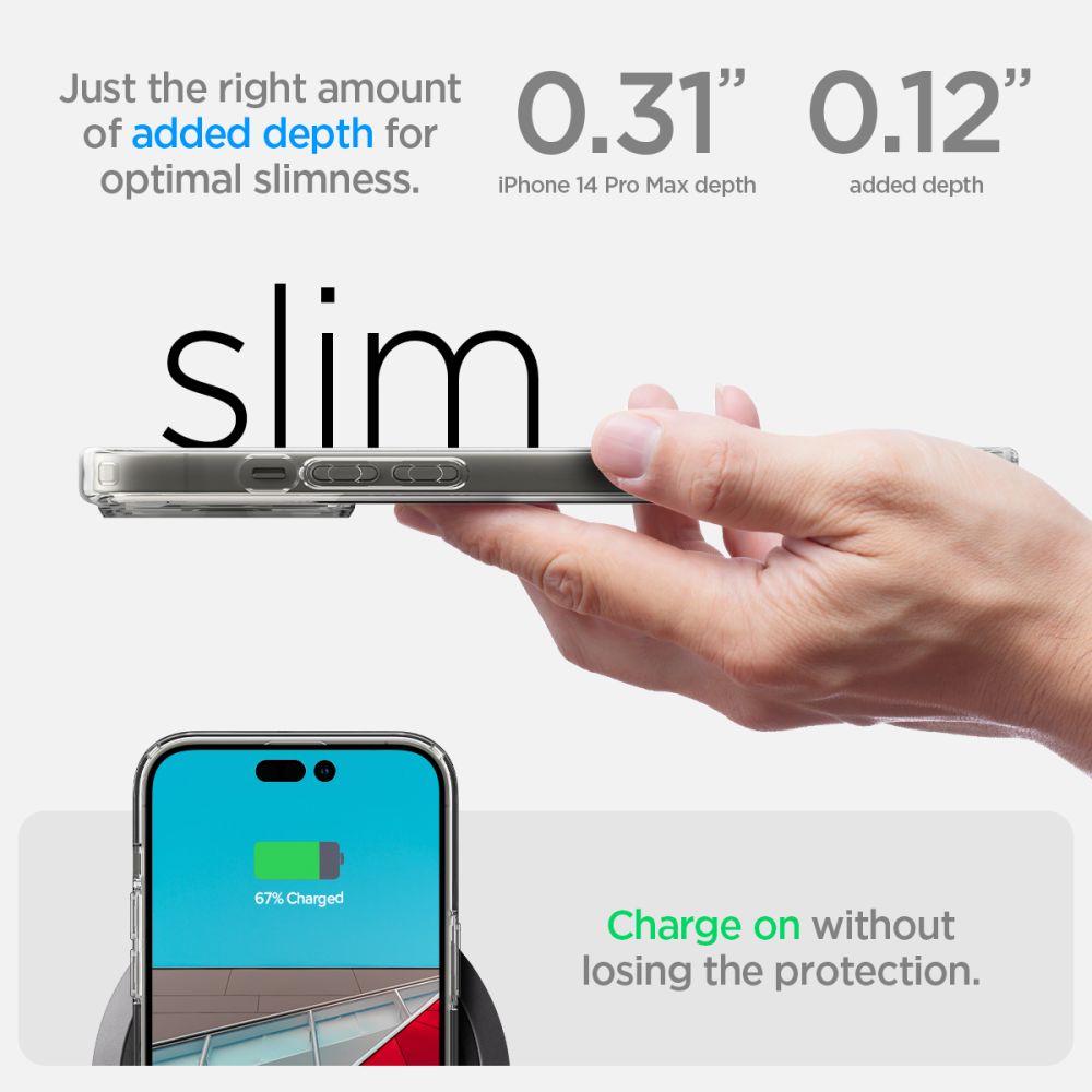 Hülle für Apple iPhone 14 Pro Max, Spigen, Ultra Hybrid, Transparent ACS04816