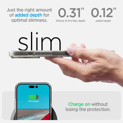 Hülle für Apple iPhone 14 Pro Max, Spigen, Ultra Hybrid, Transparent ACS04816