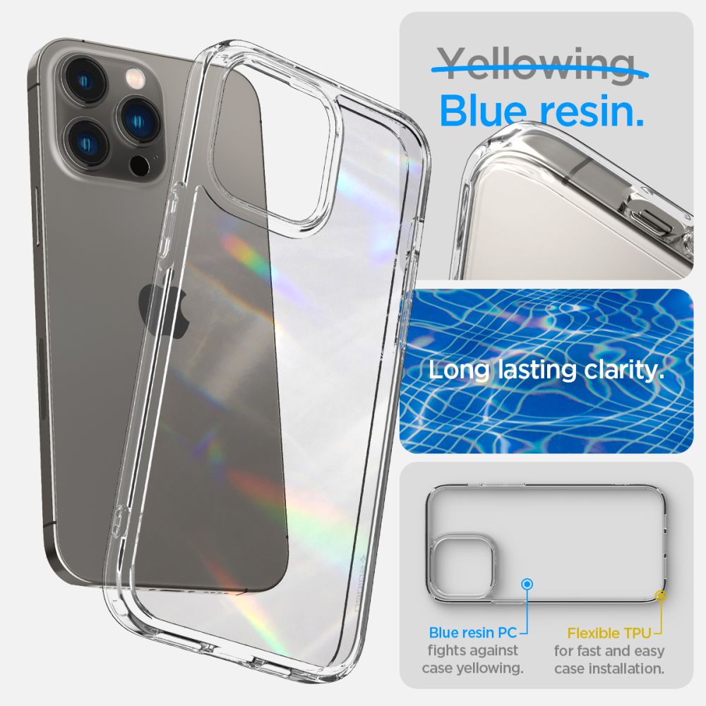Hülle für Apple iPhone 14 Pro Max, Spigen, Ultra Hybrid, Transparent ACS04816