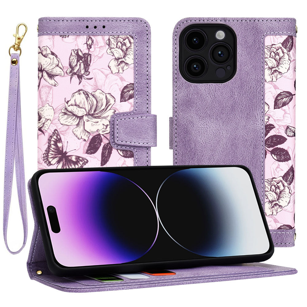 Case for Apple iPhone 14 Pro Max, Techsuit, FlipCraft, Purple