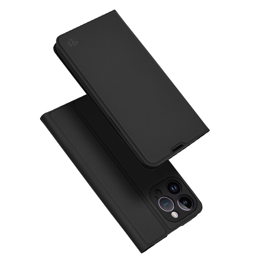 Hülle für Apple iPhone 14 Pro Max, Techsuit, Magskin Book, Schwarz