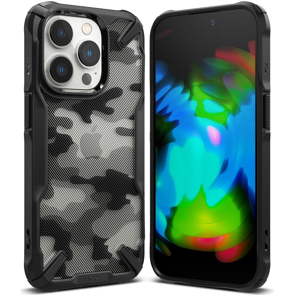 Hülle für Apple iPhone 14 Pro, Ringke, Fusion X Design, Tarnmuster