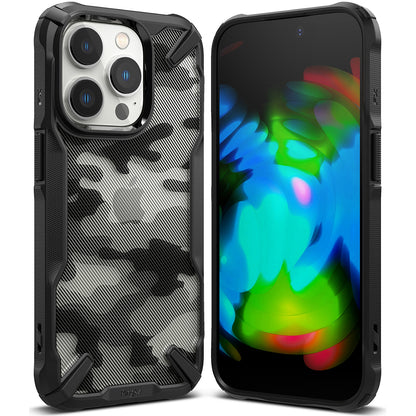 Hülle für Apple iPhone 14 Pro, Ringke, Fusion X Design, Tarnmuster