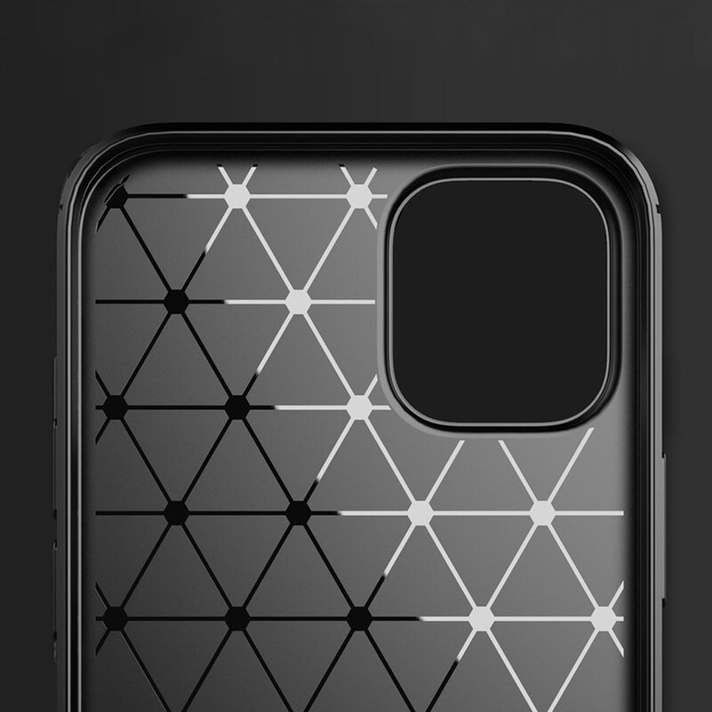 Hülle für Apple iPhone 14 Pro, Techsuit, Carbon, Schwarz