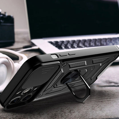 Hülle für Apple iPhone 14, Techsuit, CamShield, Schwarz