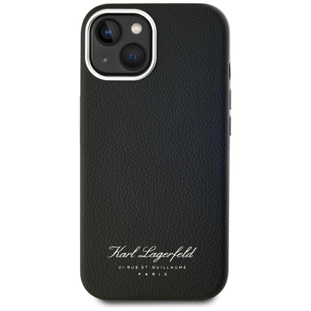 Hülle für Apple iPhone 15, Karl Lagerfeld, RSG, Schwarz