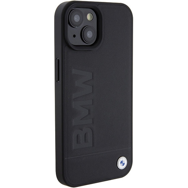 Hülle für Apple iPhone 15 Plus, BMW, Natural Hot Stamp, Schwarz
