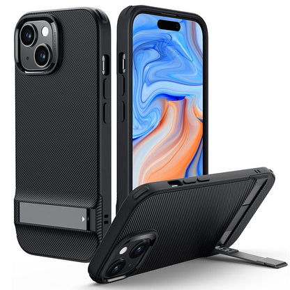 Case for Apple iPhone 15 Plus, ESR, Air Shield Boost Kickstand, Black