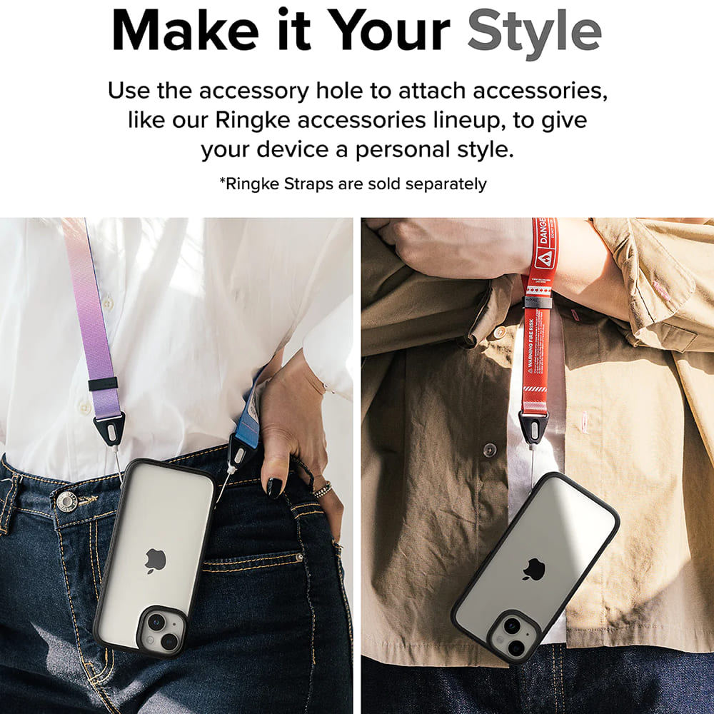 Hülle für Apple iPhone 15 Plus, Ringke, Fusion Bold, Schwarz