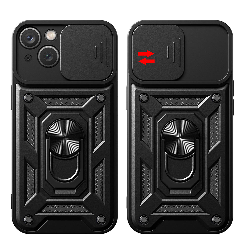 Hülle für Apple iPhone 15 Plus, Techsuit, CamShield, Grün