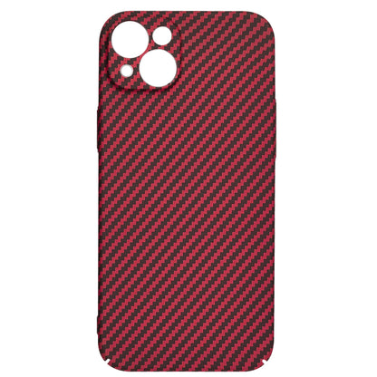 Hülle für Apple iPhone 15 Plus, Techsuit, Carbonite FiberShell, Rot