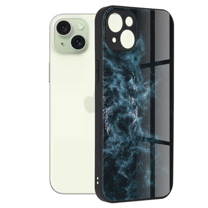 Hülle für Apple iPhone 15 Plus, Techsuit, Glaze, Blau