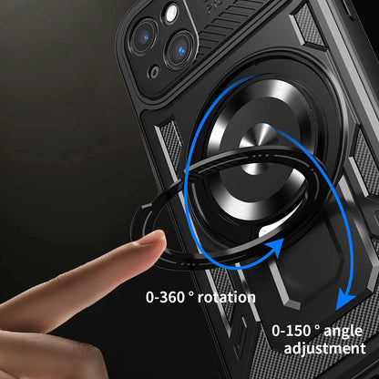 Hülle für Apple iPhone 15 Plus, Techsuit, RuggedCam, Grau