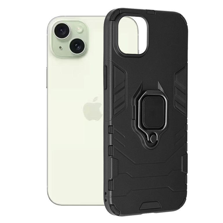 Hülle für Apple iPhone 15 Plus, Techsuit, Shield, Schwarz