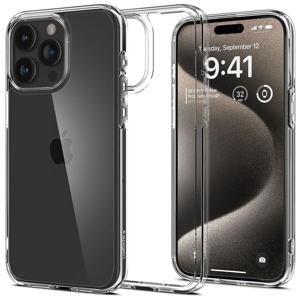 Case for Apple iPhone 15 Pro Max, Spigen, Ultra Hybrid, Transparent
