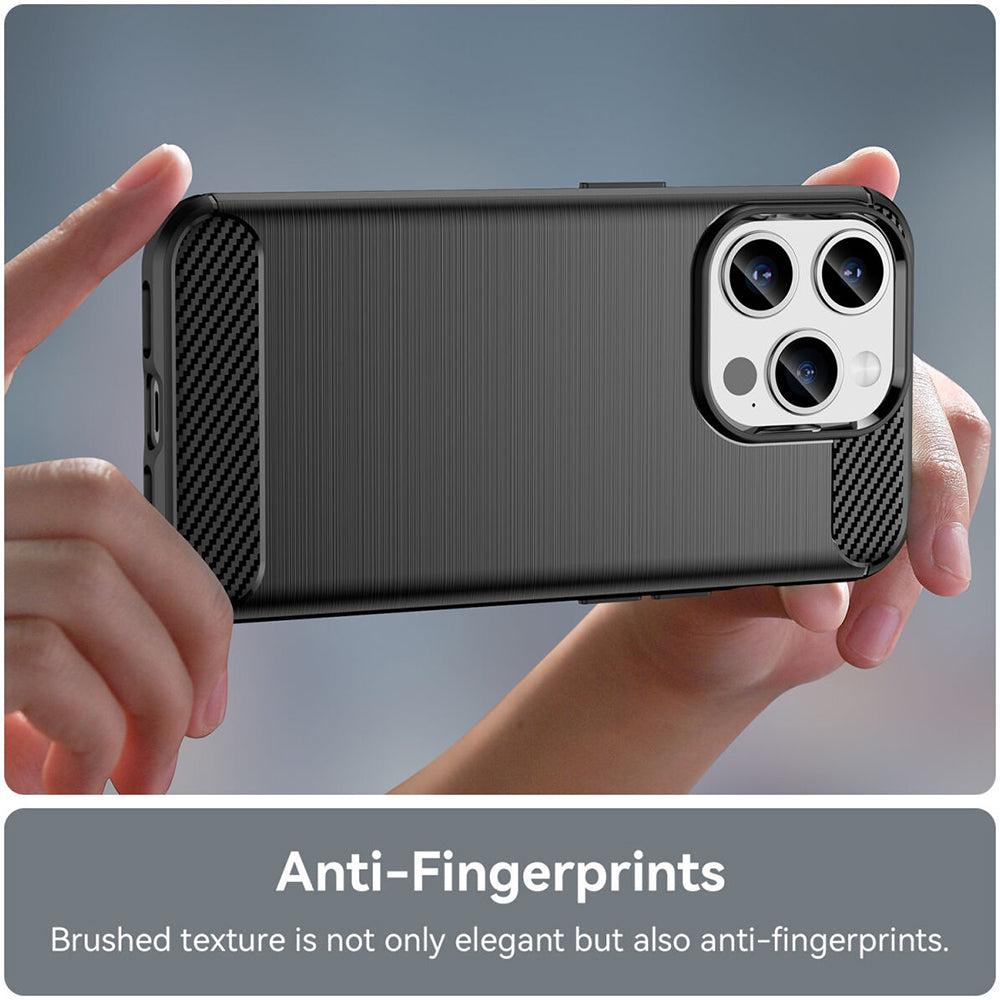Hülle für Apple iPhone 15 Pro Max, Techsuit, Carbon, Schwarz