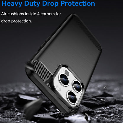 Hülle für Apple iPhone 15 Pro, Techsuit, Carbon, Schwarz