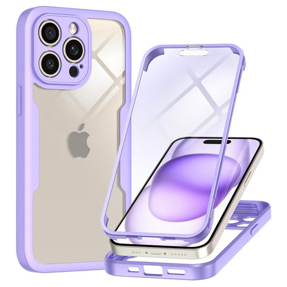 Hülle für Apple iPhone 15 Pro, Techsuit, ColorVerse 360, Lila