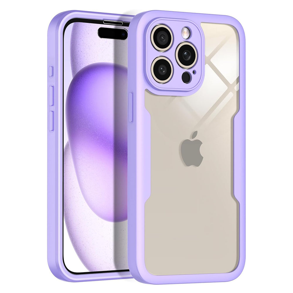 Hülle für Apple iPhone 15 Pro, Techsuit, ColorVerse 360, Lila