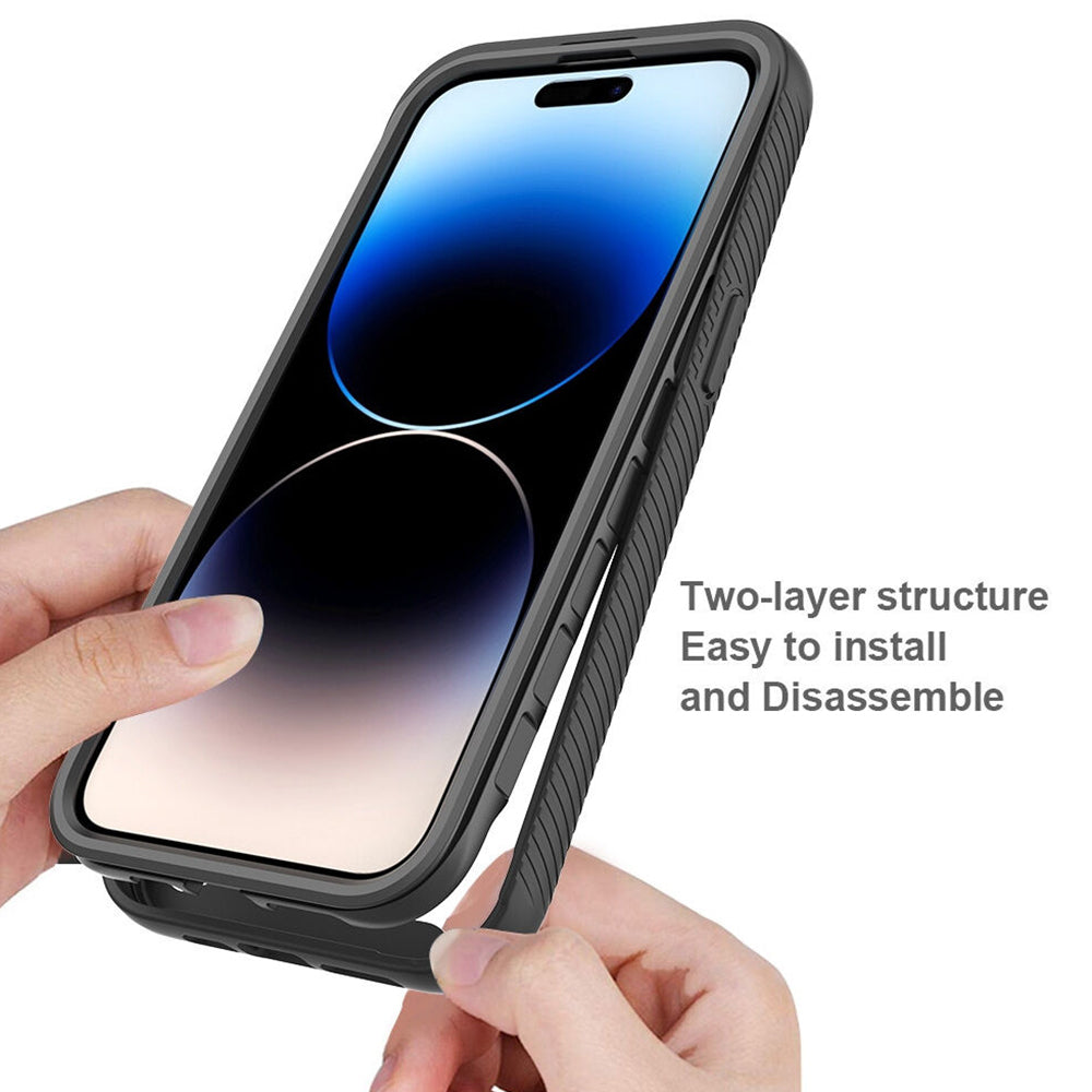 Hülle für Apple iPhone 15 Pro, Techsuit, Defense360 Pro, Schwarz