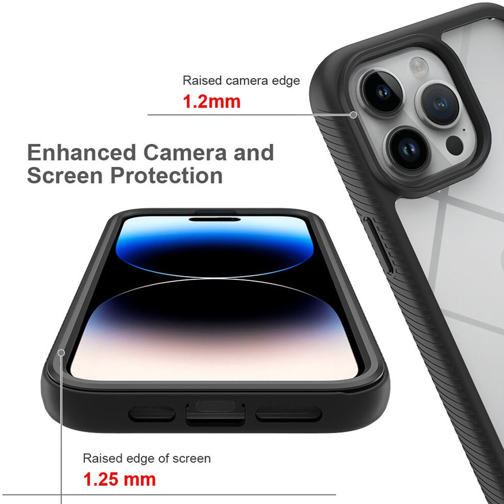 Hülle für Apple iPhone 15 Pro, Techsuit, Defense360 Pro, Schwarz