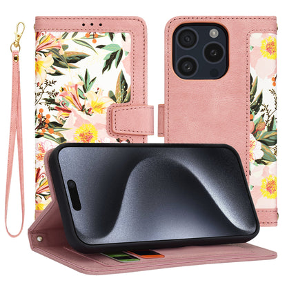 Hülle für Apple iPhone 15 Pro, Techsuit, FlipCraft, Rosa