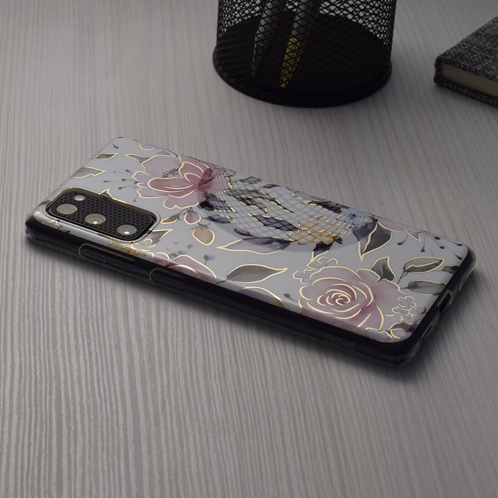 Hülle für Apple iPhone 15 Pro, Techsuit, Marble, Weiß