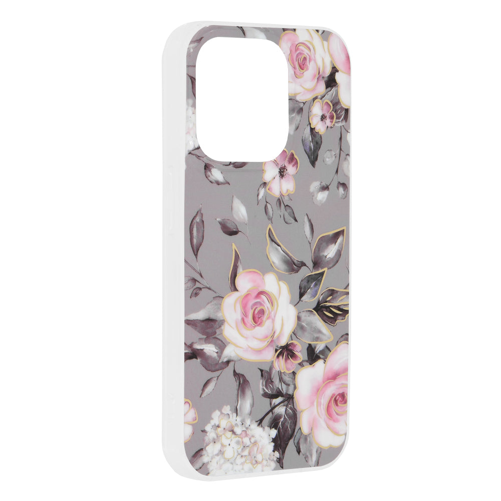 Hülle für Apple iPhone 15 Pro, Techsuit, Marble, Grau