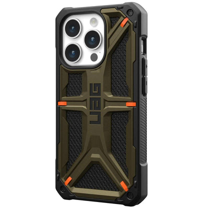 Hülle für Apple iPhone 15 Pro, Urban Armor Gear, Monarch Kevlar, Grün