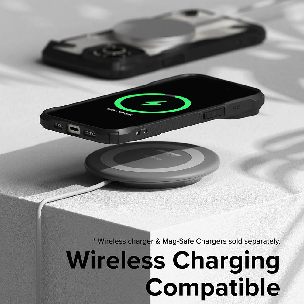 Hülle für Apple iPhone 15, Ringke, Fusion X, Schwarz