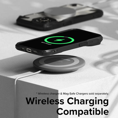 Hülle für Apple iPhone 15, Ringke, Fusion X, Schwarz