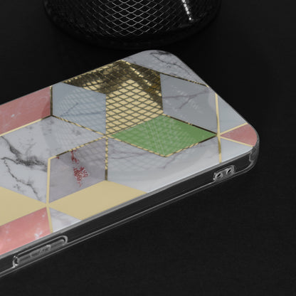 Hülle für Apple iPhone 15, Techsuit, Marble, Lila