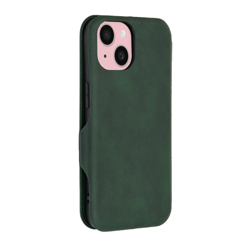 Hülle für Apple iPhone 15, Techsuit, Safe Wallet Plus, Grün