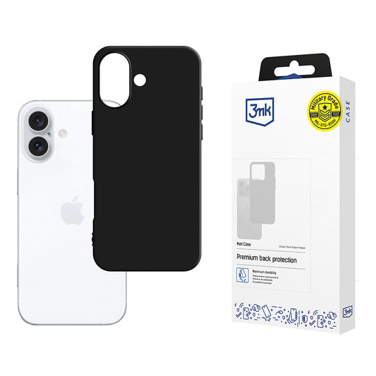 Hülle für Apple iPhone 16, 3MK, Matt Schwarz