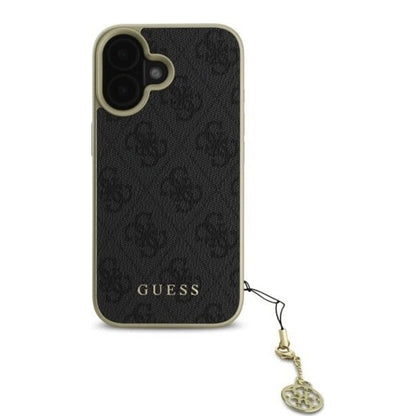 Hülle für Apple iPhone 16 Plus, Guess, 4G Charm, Schwarz
