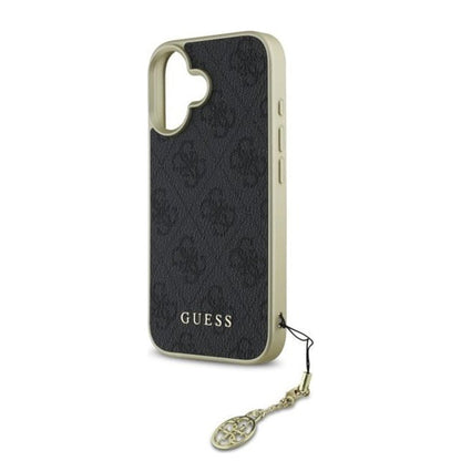 Hülle für Apple iPhone 16 Plus, Guess, 4G Charm, Schwarz