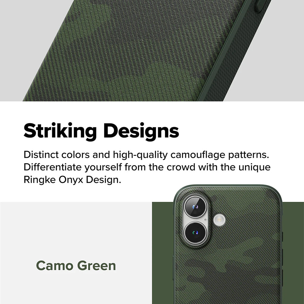 Hülle für Apple iPhone 16 Plus, Ringke, Onyx Design, Grün