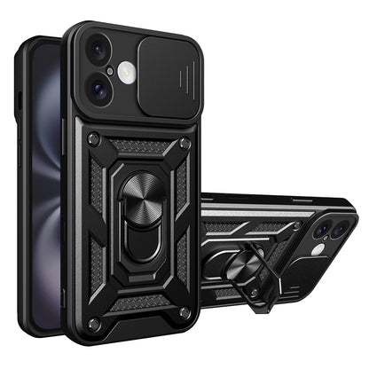 Hülle für Apple iPhone 16 Plus, Techsuit, CamShield, Schwarz