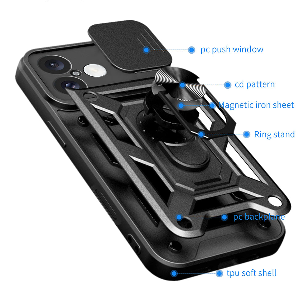 Hülle für Apple iPhone 16 Plus, Techsuit, CamShield, Rosa