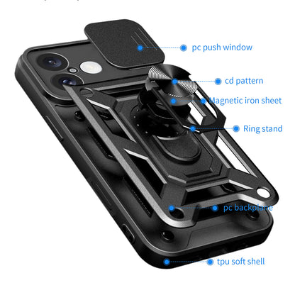 Hülle für Apple iPhone 16 Plus, Techsuit, CamShield, Grün