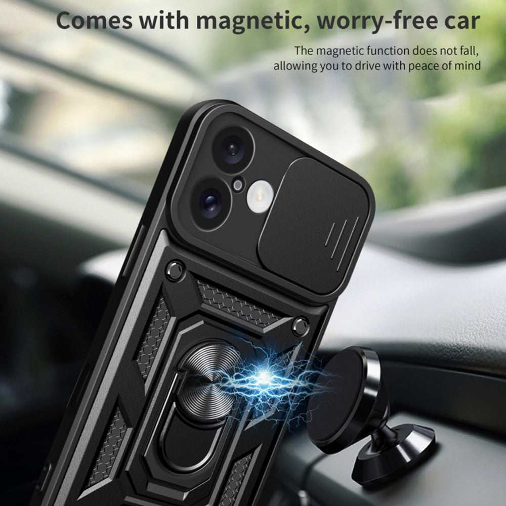 Hülle für Apple iPhone 16 Plus, Techsuit, CamShield, Grün