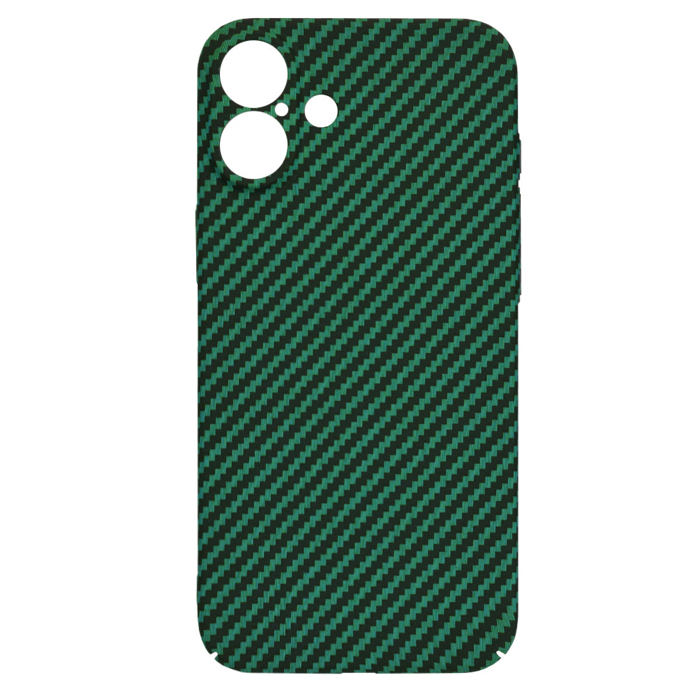Hülle für Apple iPhone 16 Plus, Techsuit, Carbonite FiberShell, Grün