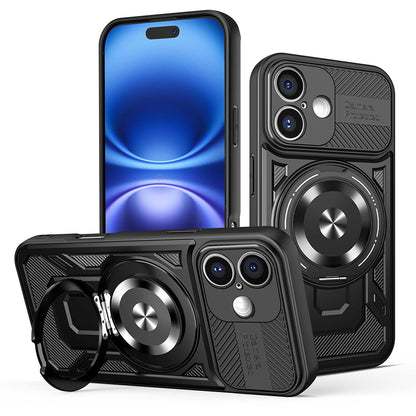 Hülle für Apple iPhone 16 Plus, Techsuit, RuggedCam, Schwarz