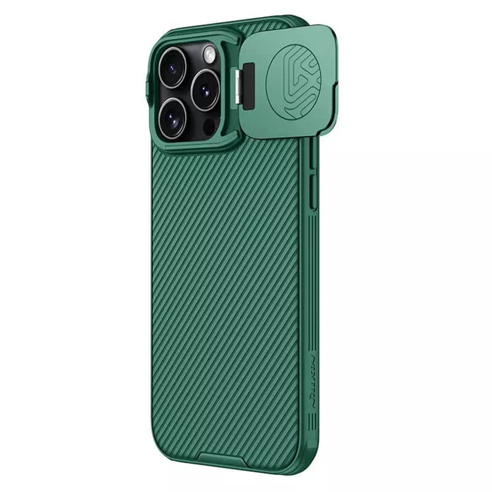 Hülle für Apple iPhone 16 Pro Max, Nillkin, CamShield Prop, Grün